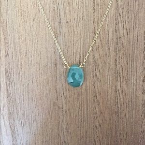 Grandidierite gemstone necklace
